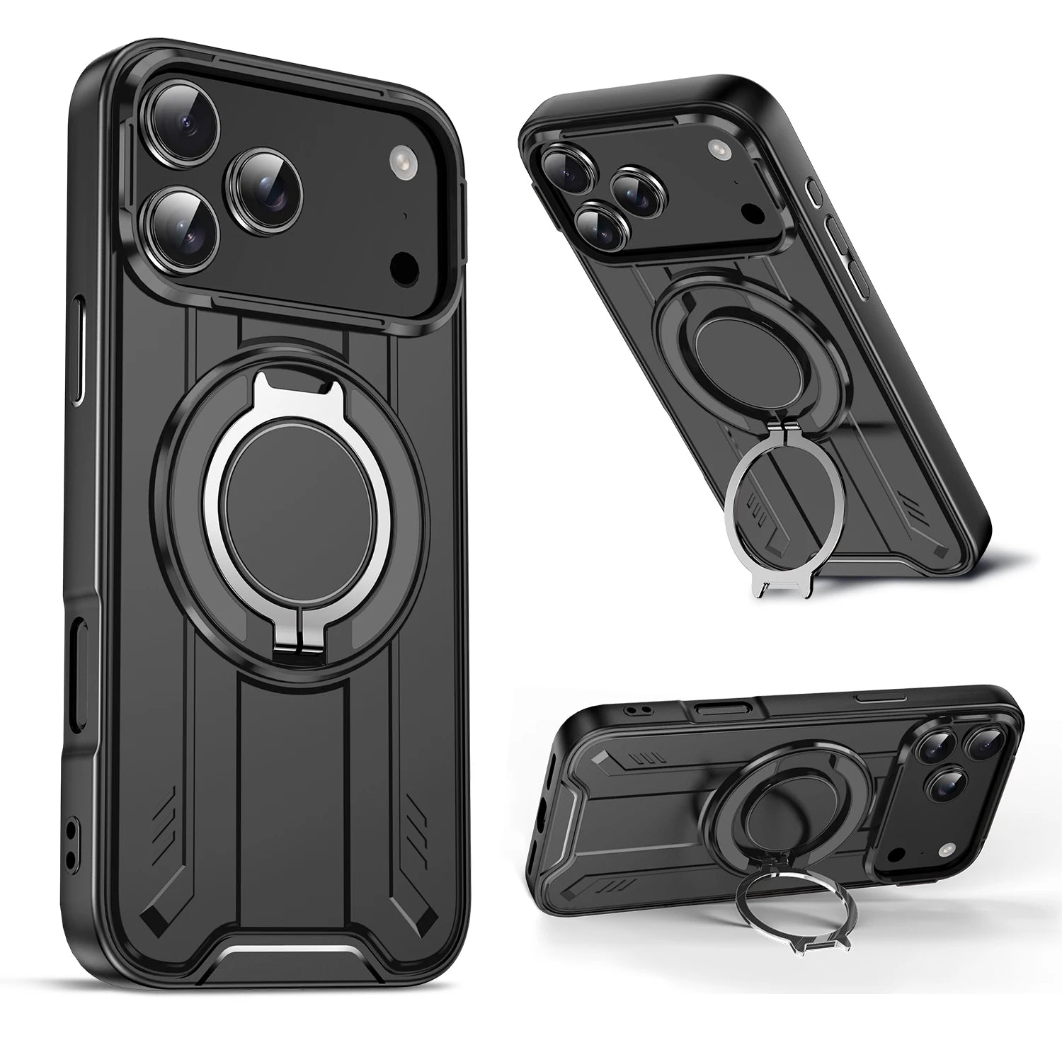 Fall Protection Case for Iphone 17 Pro Max Air 16 15 Plus 13 12 Pro Iphone17 Iphone16 Iphone15 Stand Holder Cases