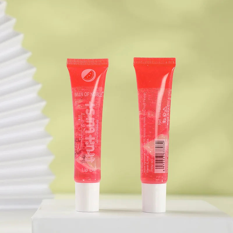 6Pcs Fruity Flavor Watery Glossy Lip Gloss Set Clear Lip Gel Hydrating Moisturizing Lip Gloss Women Lips Makeup Wholesale