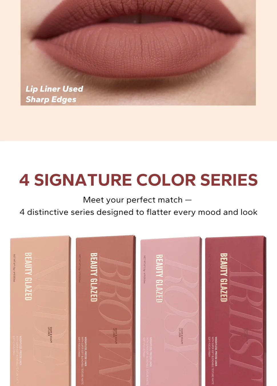 6pcs Matte Dual-Ended Lip Liner Pencils Set Long-Lasting Non-Drying Perfect for Lining Filling Lips Versatile for All Skin Typ