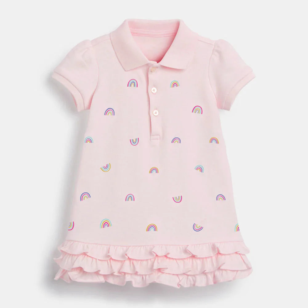 Bear Leader Summer Rainbow Girls Dress Kids Costumes Children's Clothing New Princess Dresses Toddler Kid Ruffles Casual Clothes