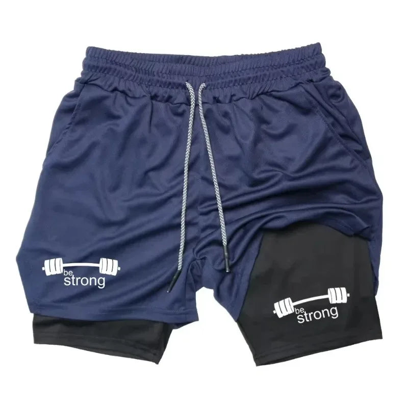 Running Shorts for Men 2-In-1 Fitness Gym Performance New Shorts Summer Casual Quick Dry Workout Compression Jogging Towel Loop