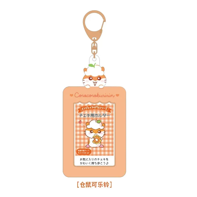 Sanrios ID Card Holder Lanyard Porta Credencial Pochacco Kuromi credit Card Case Cover with Neck Strap for Work Kawaii Accessory