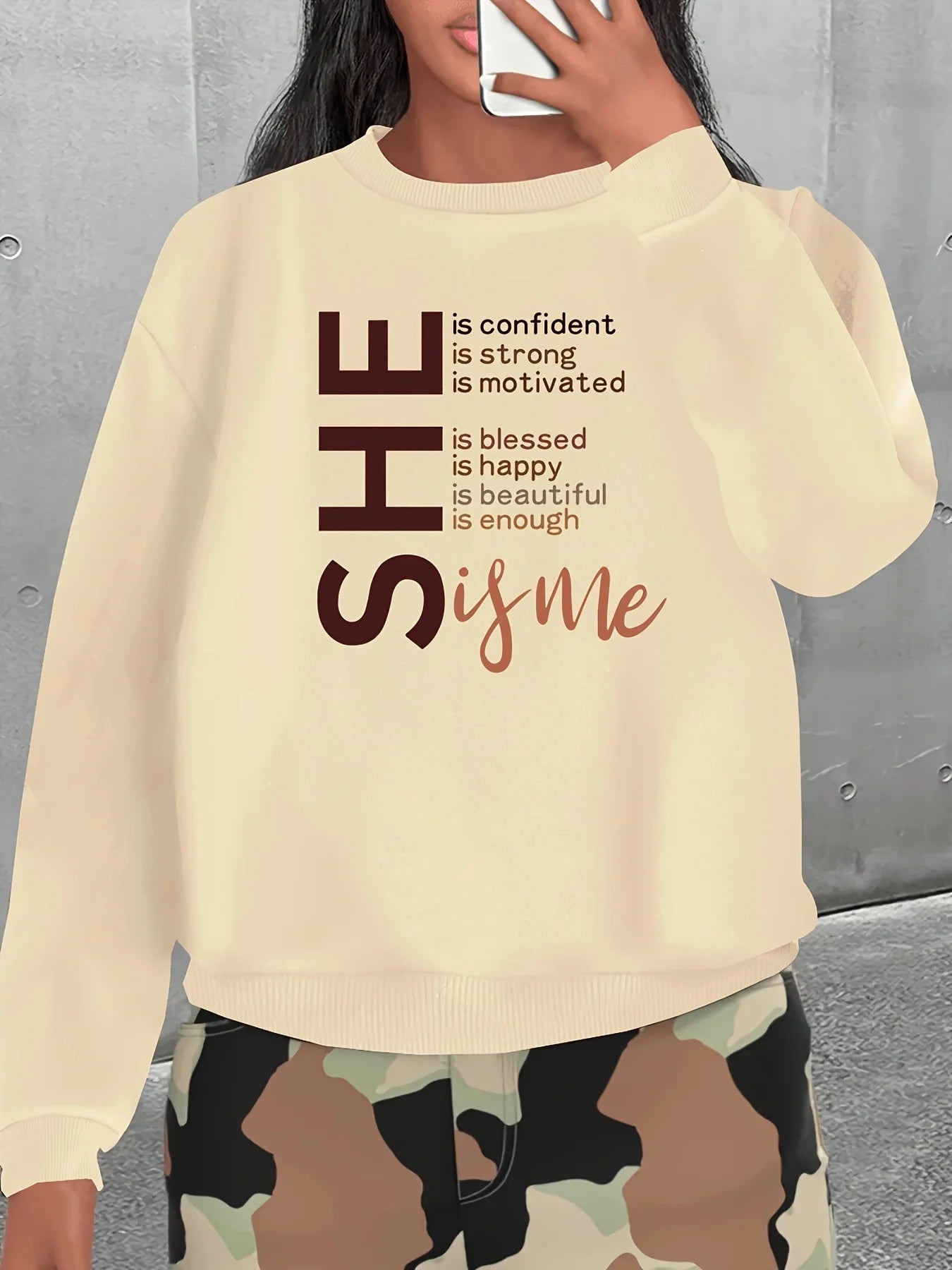 Bear  Print Loose Sweatshirt Casual Long Sleeve Women Autumn and winter Creative Sweatshirts All-Match Street Clothes Womens