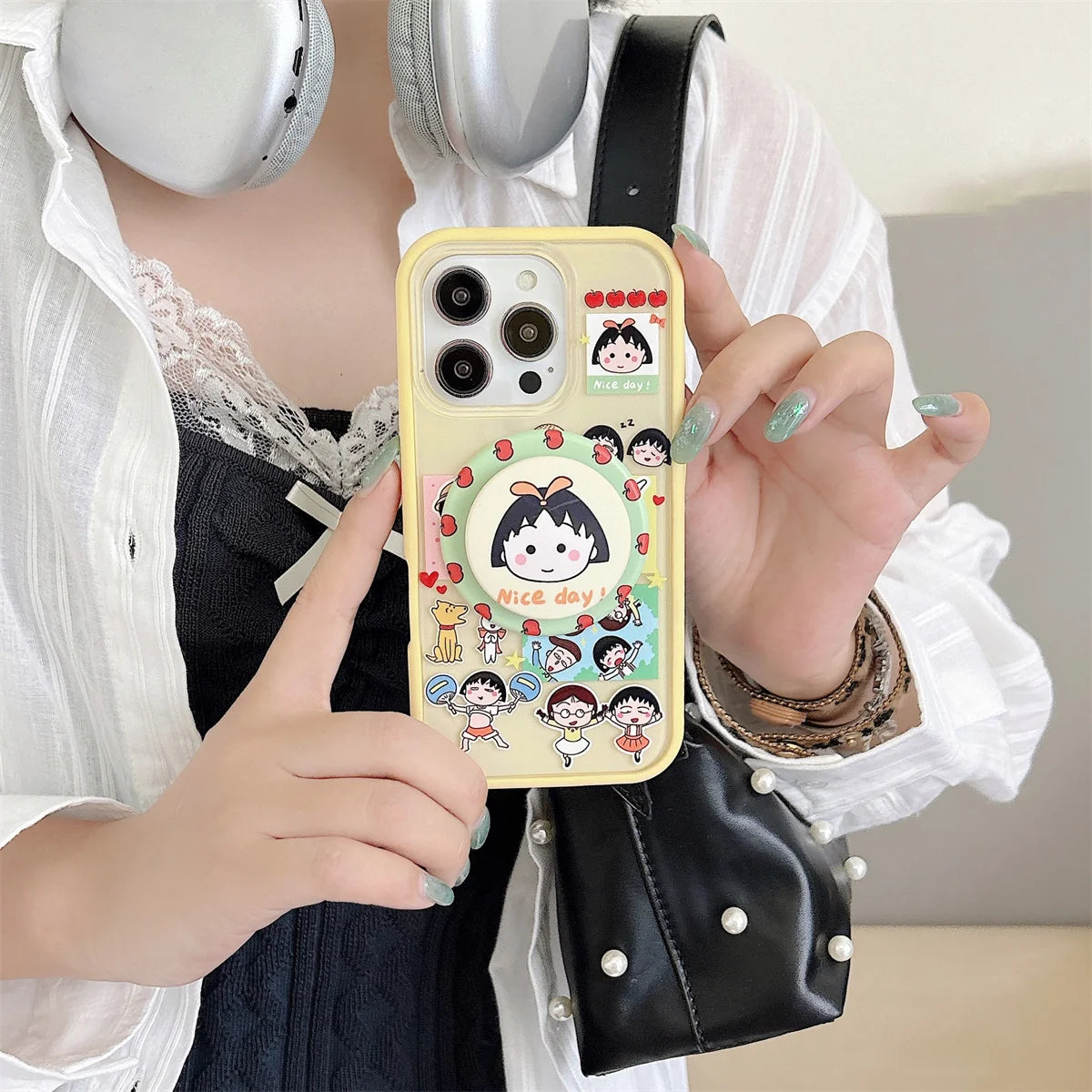 Phone Case For iPhone 16 15 14 13 Pro Max New Cute Cartoon Fashion Girls fundas Protective cover iphone 15 case