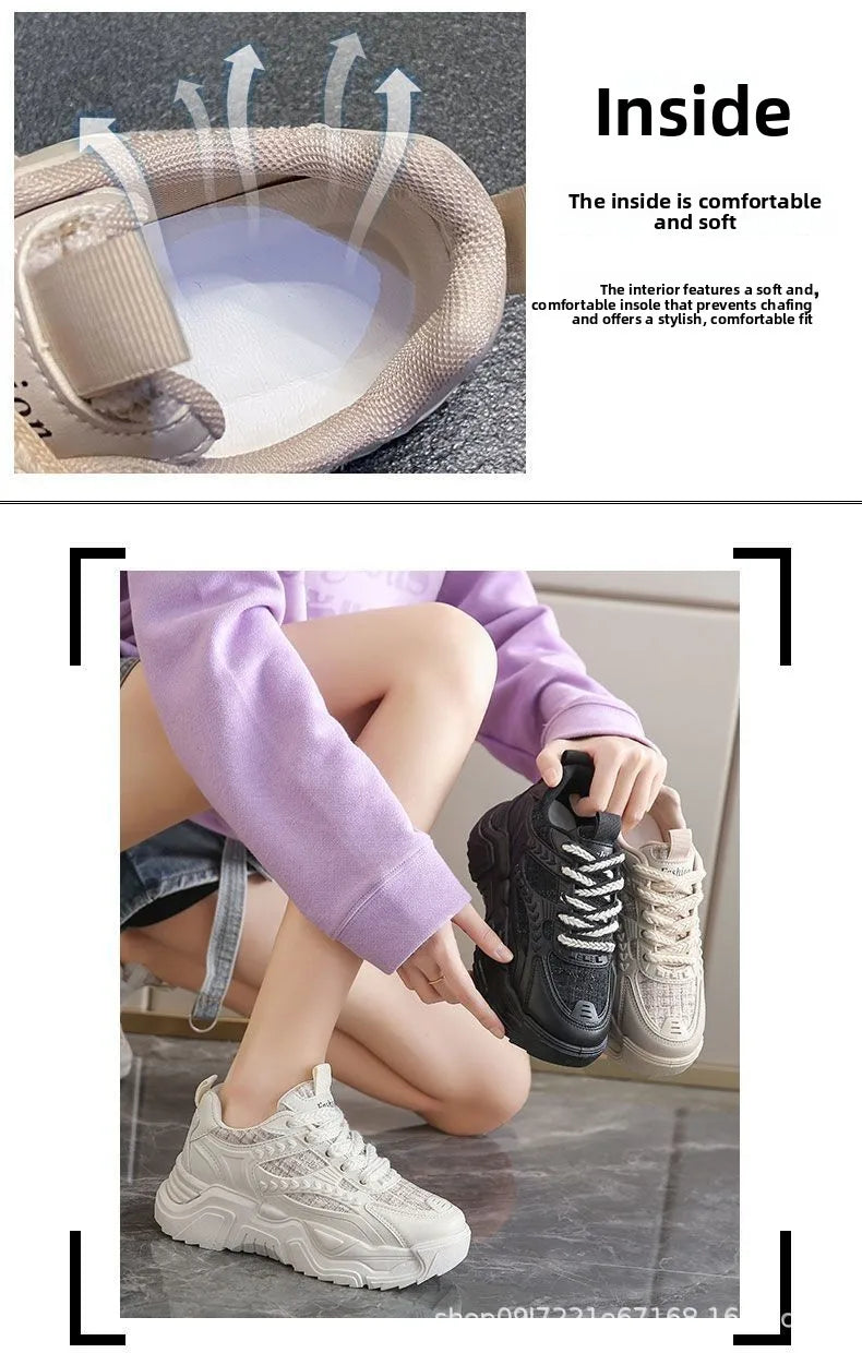 Women Sneakers 20245New Fashion Chunky Sneakers Women Outdoor Tennis Platform Sports Shoes for Women Lightweight Designer Shoes