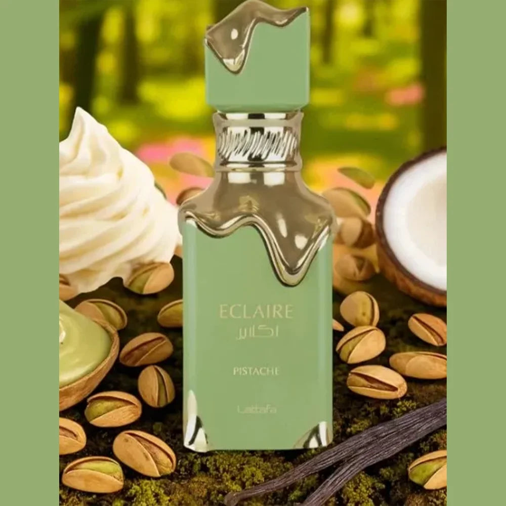 Lattafa Eclaire Eau de Original Parfum 100ml Fragrance With Sweet Notes of Pistachio Vanilla and Praline for Men and Women