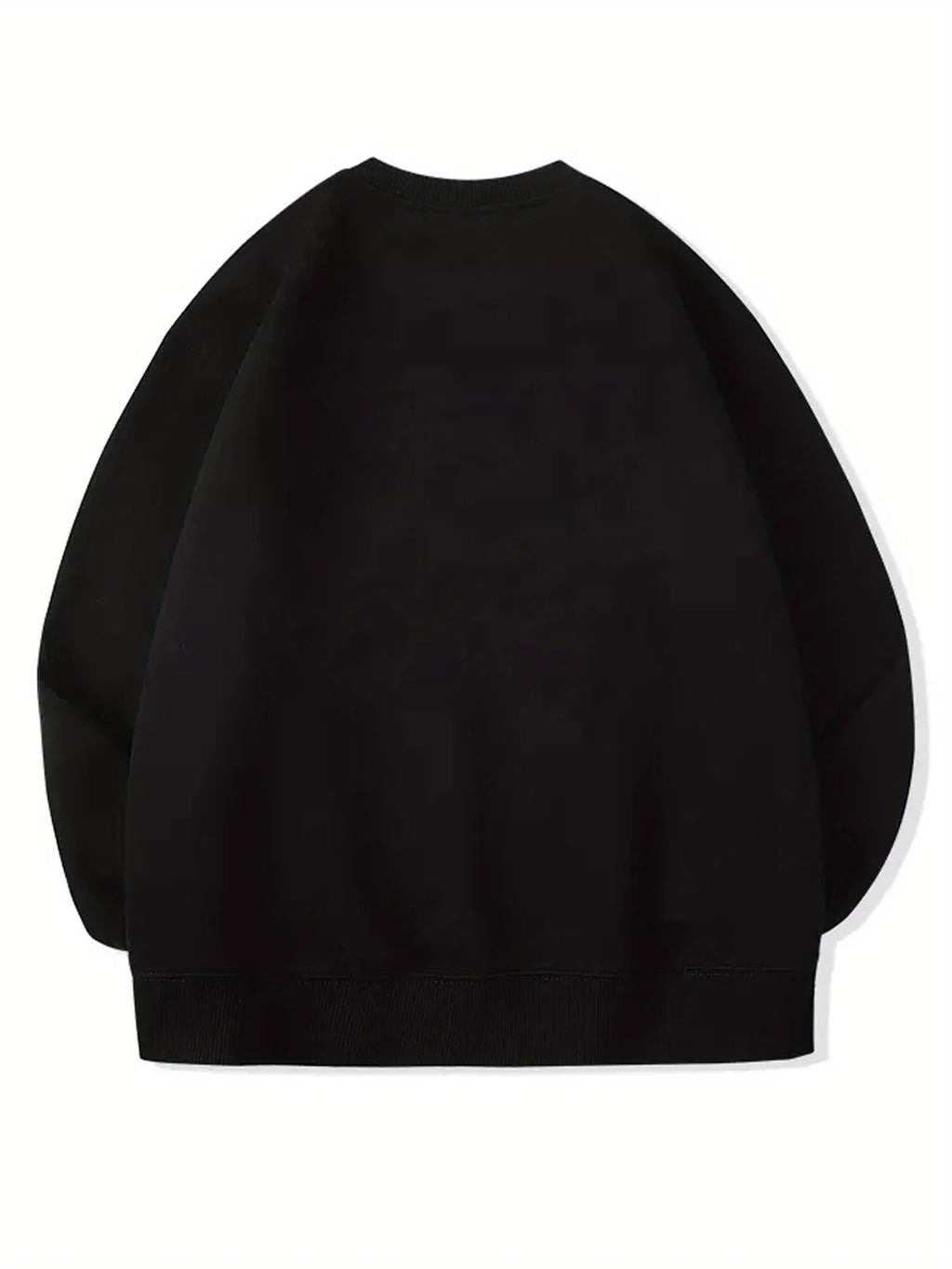Men's autumn and winter fashionable casual loose London England graphic printed long sleeved round neck sweatshirt