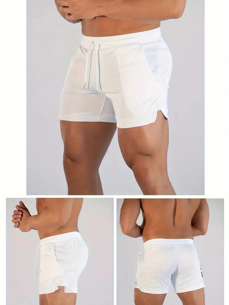 2024 Summer Sport Shorts Men Fitness Sweatpants Bodybuilding Short Pants Mens Gym Quick Dry Brand Jogging Mesh Men Shorts