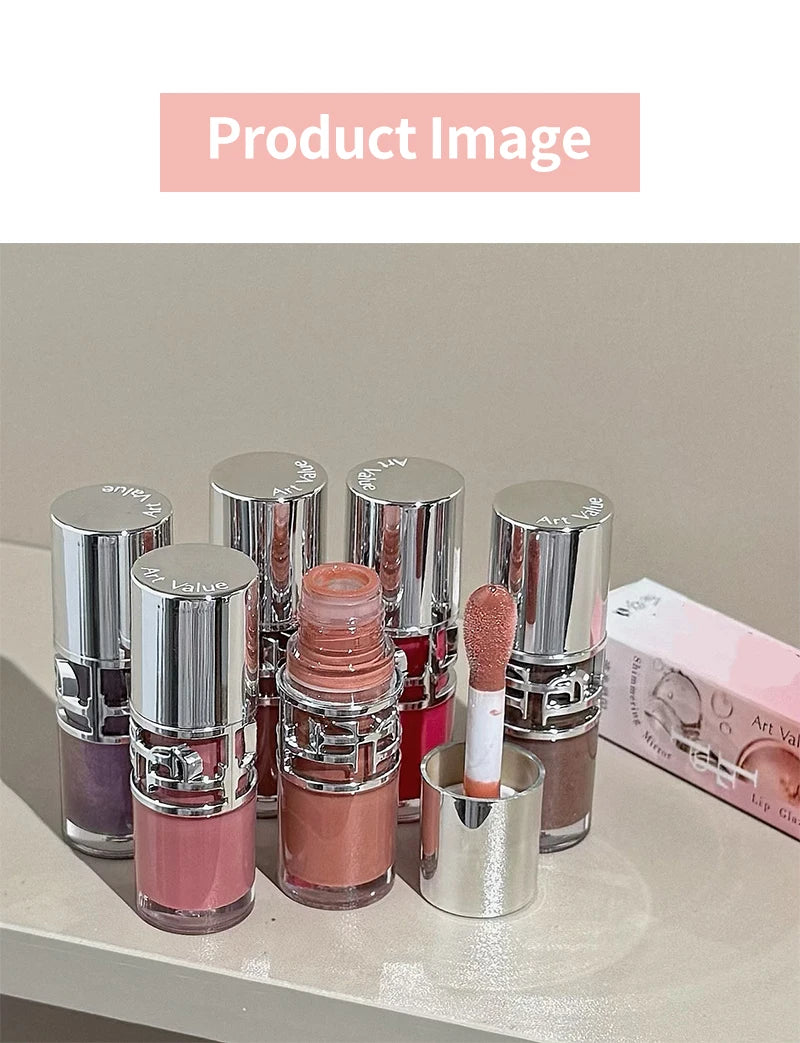 ART VALUE Shiny Lip Gloss Gummy Moisturizing Jelly Mirror Water Gloss Lip Glaze Lasting Lipstick Lipgloss Tint Female Makeup