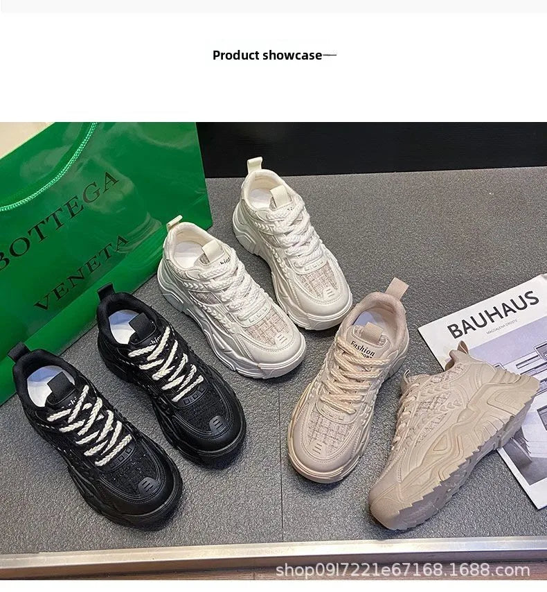 Women Sneakers 20245New Fashion Chunky Sneakers Women Outdoor Tennis Platform Sports Shoes for Women Lightweight Designer Shoes