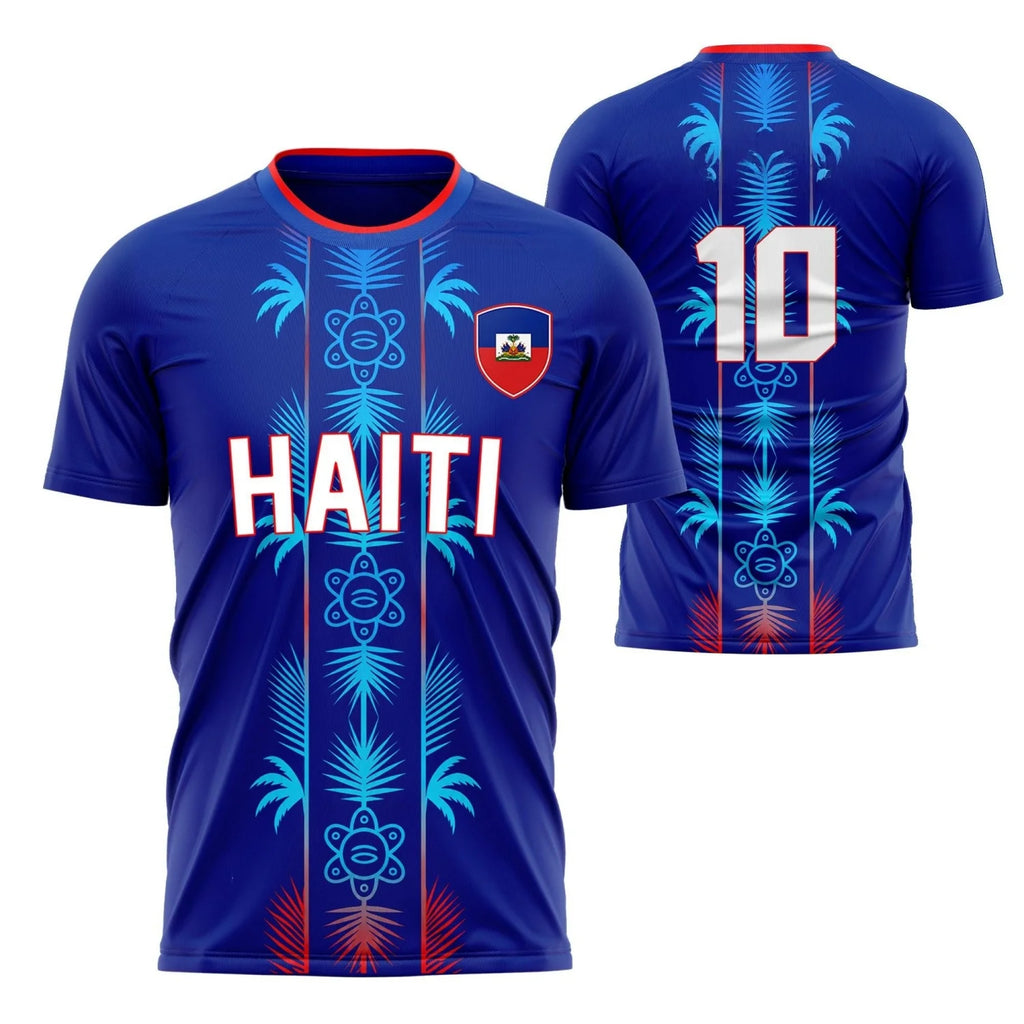2026 Haiti National Team Jersey 3D T-Shirt,Number Football  Soccer Shirt for Summer T-Shirts for Kid/Adlut