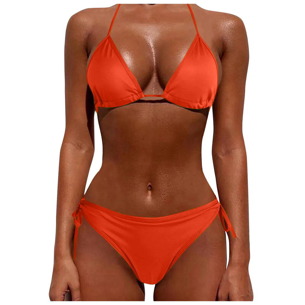 New Brazilian Swimsuit Women Sexy Bikini Set Push-Up Padded Bra Thong Two Pieces Swimwear Beachwear Bathing Suit Femme