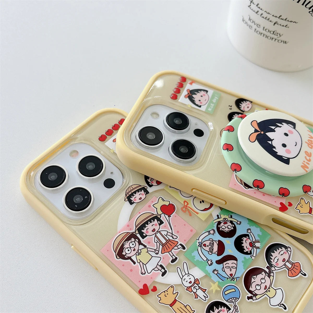 Phone Case For iPhone 16 15 14 13 Pro Max New Cute Cartoon Fashion Girls fundas Protective cover iphone 15 case