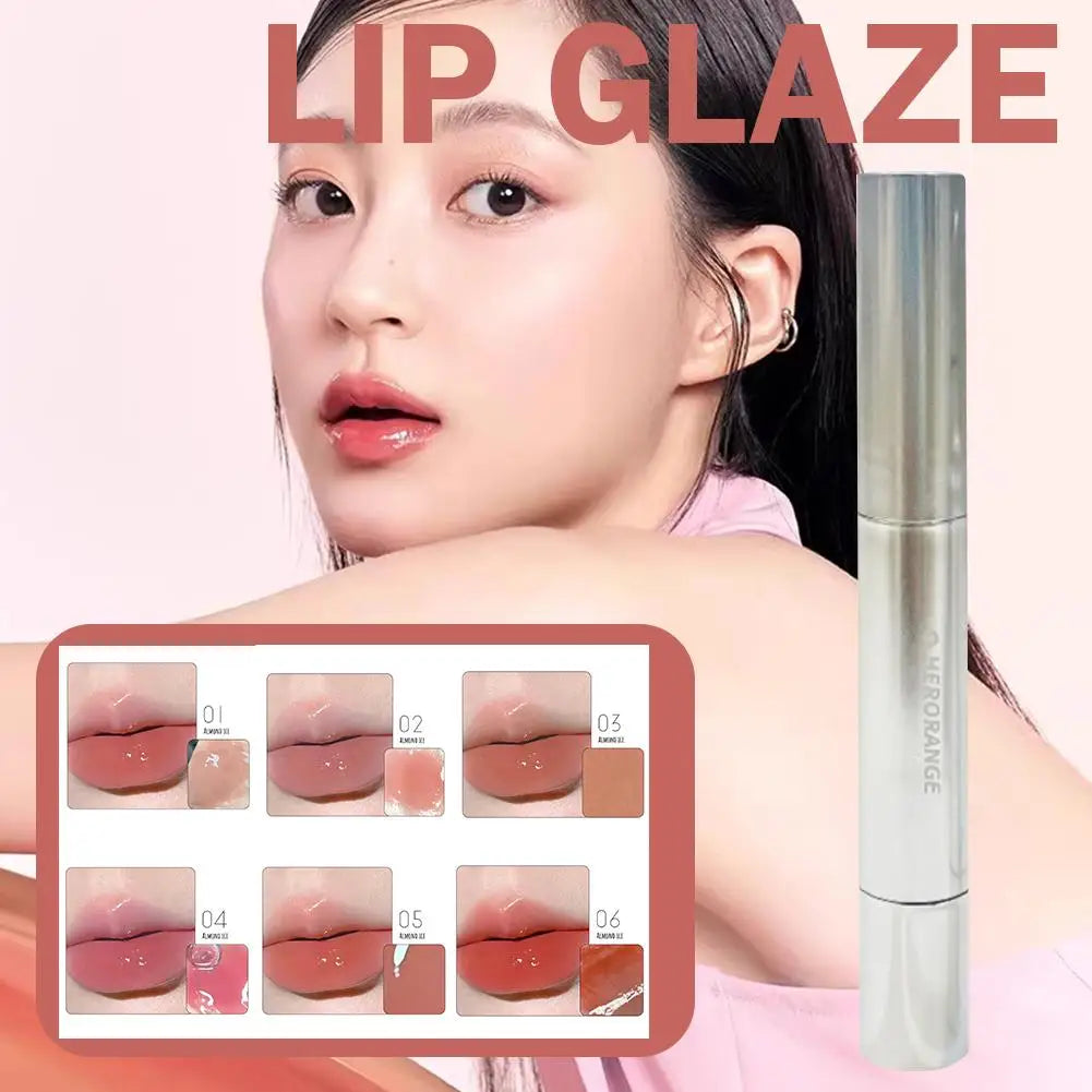 Mirror Watery Essence Lip Gloss Liquid Lipstick Jelly Lip Glaze Fading Lip Lines Water Light Jelly Makeup Moisturizing Lips Tint