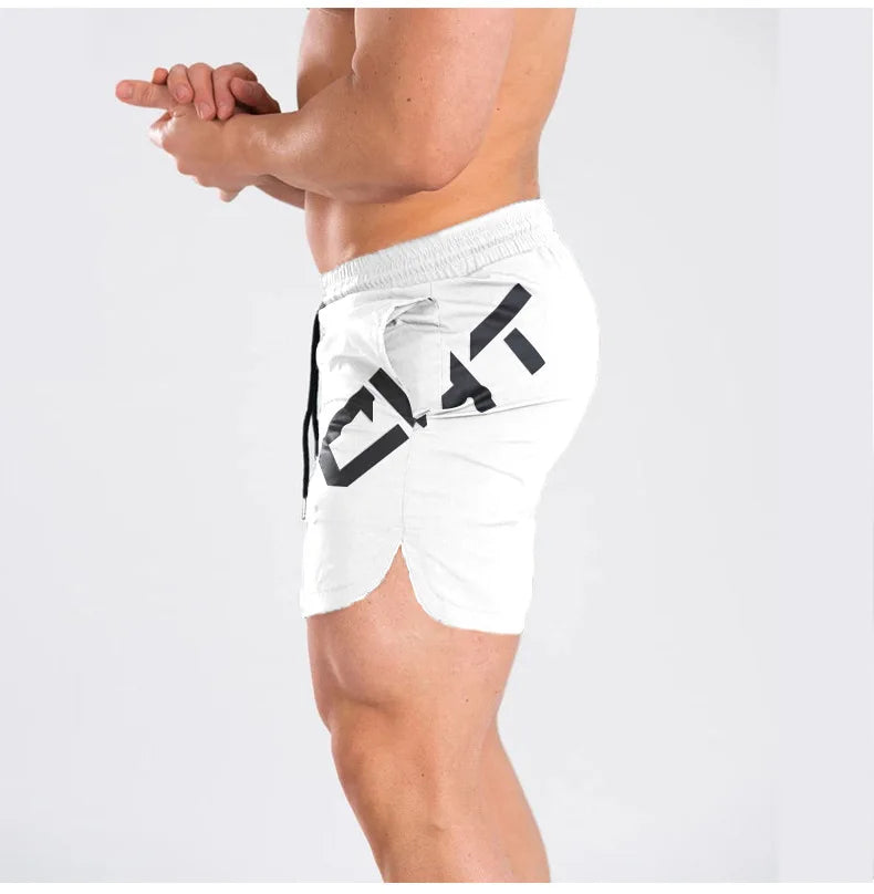 Men's Summer Gym Fitness Skinny Casual Shorts Man Sports Muscle Quick Dry Basketball Short Pants Beach Running Jogger Sweatpants