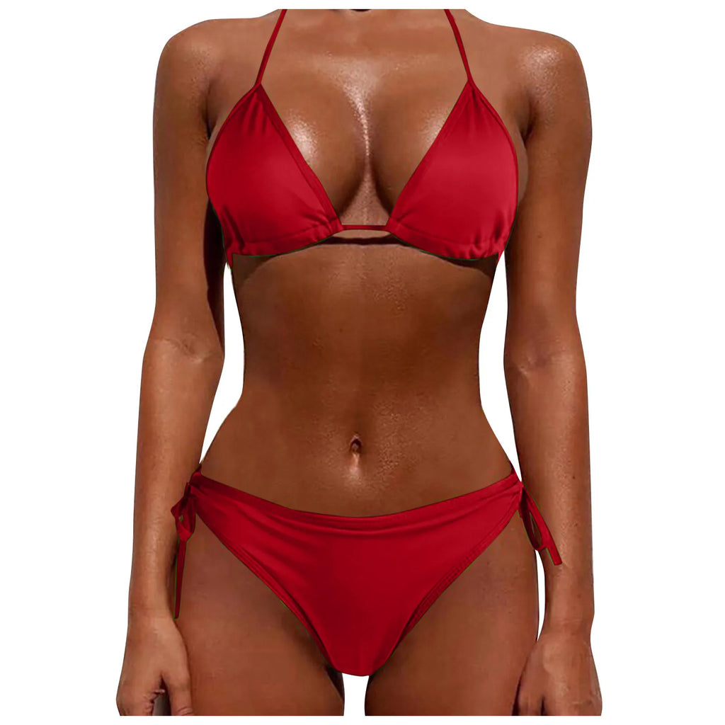 New Brazilian Swimsuit Women Sexy Bikini Set Push-Up Padded Bra Thong Two Pieces Swimwear Beachwear Bathing Suit Femme