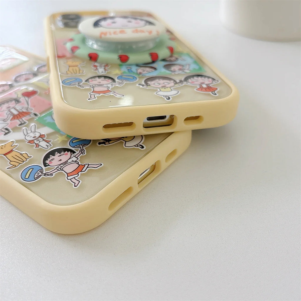 Phone Case For iPhone 16 15 14 13 Pro Max New Cute Cartoon Fashion Girls fundas Protective cover iphone 15 case