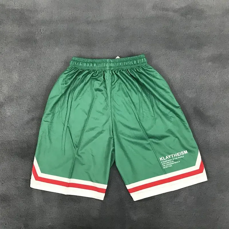 Man Short Pants Gym Shorts for Men Korean Style Training Sweat Basketball Green Casual Hot Deals Stylish New in Pant 2025 Summer