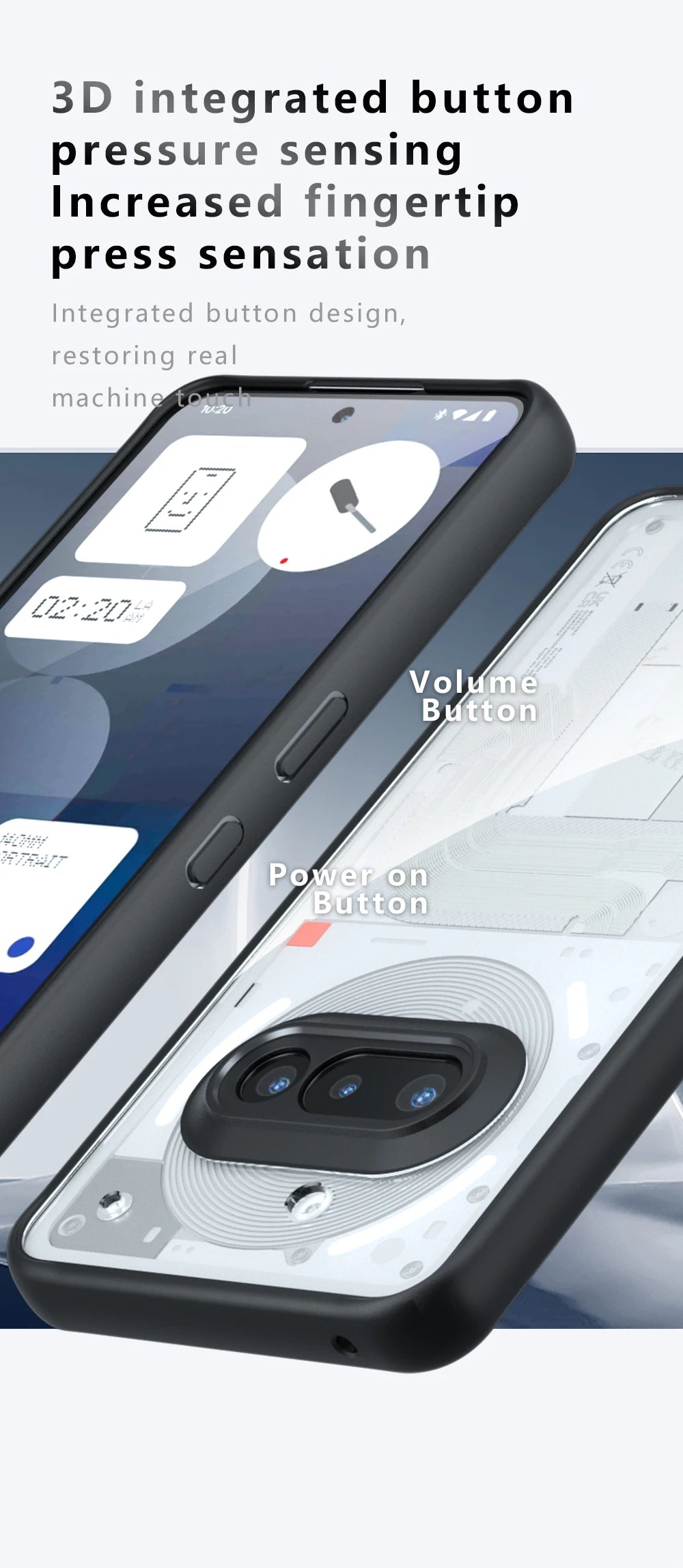 Clear Case For Nothing Phone 3a Cover Nothing Phone 3a Fundas Hard PC Camera Protector Shockproof Back Case For Nothing Phone 3a