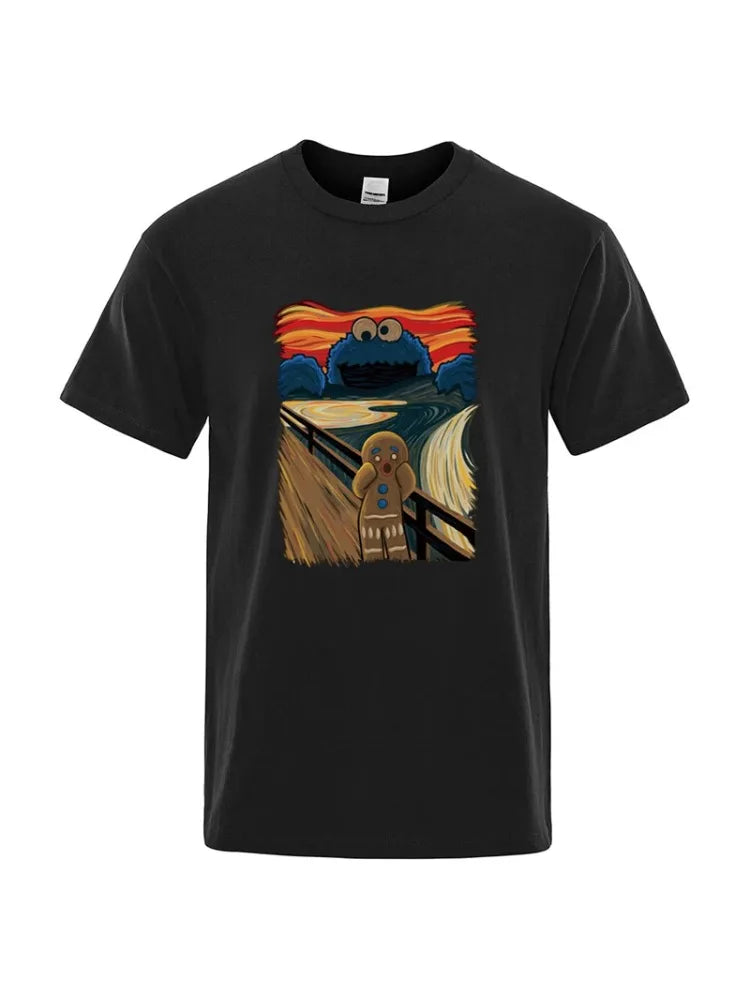 2026NEW  Men's High Quality T-shirt 100% Cotton Short Sleeve Print Casual Loose Men T Shirt O-neck Male T-shirt Male Tees Y2K