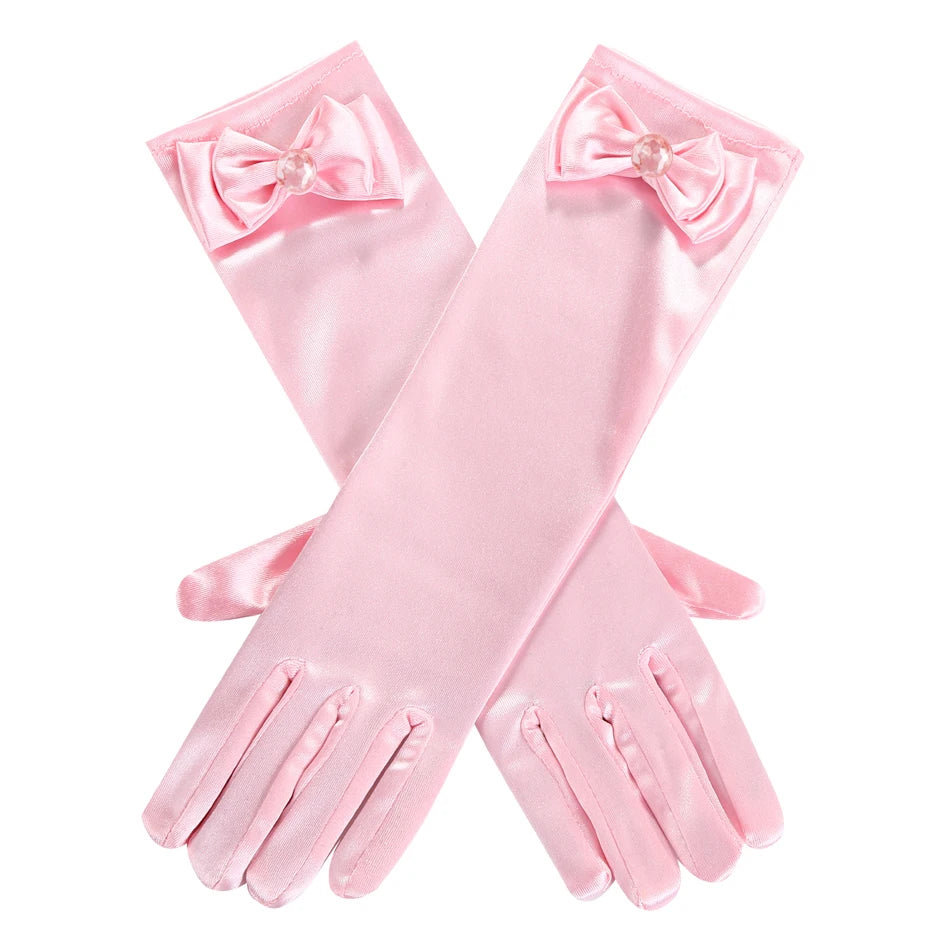 Girls Princess Pink Dress Children Rapunzel Pink Clothing Girls Spring Autumn and Winter Velvet Dress Kids Stage Performs Clothe