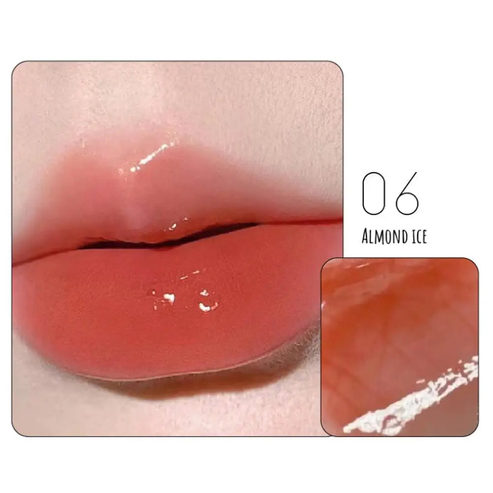 Mirror Watery Essence Lip Gloss Liquid Lipstick Jelly Lip Glaze Fading Lip Lines Water Light Jelly Makeup Moisturizing Lips Tint