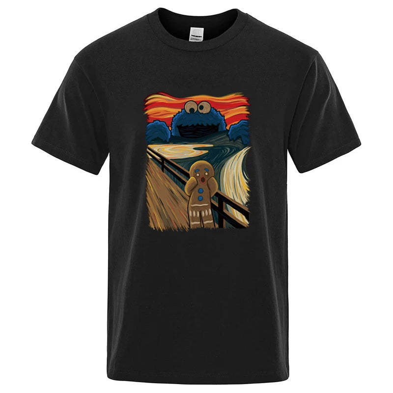 2026NEW  Men's High Quality T-shirt 100% Cotton Short Sleeve Print Casual Loose Men T Shirt O-neck Male T-shirt Male Tees Y2K