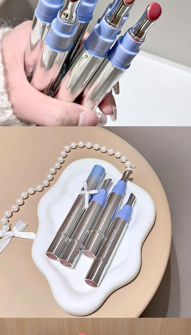 Mirror Watery Essence Lip Gloss Long-Lasting Non-Sticky Plumping Liquid Lipstick Jelly Lip Glaze Makeup Moisturizing Lips Tint
