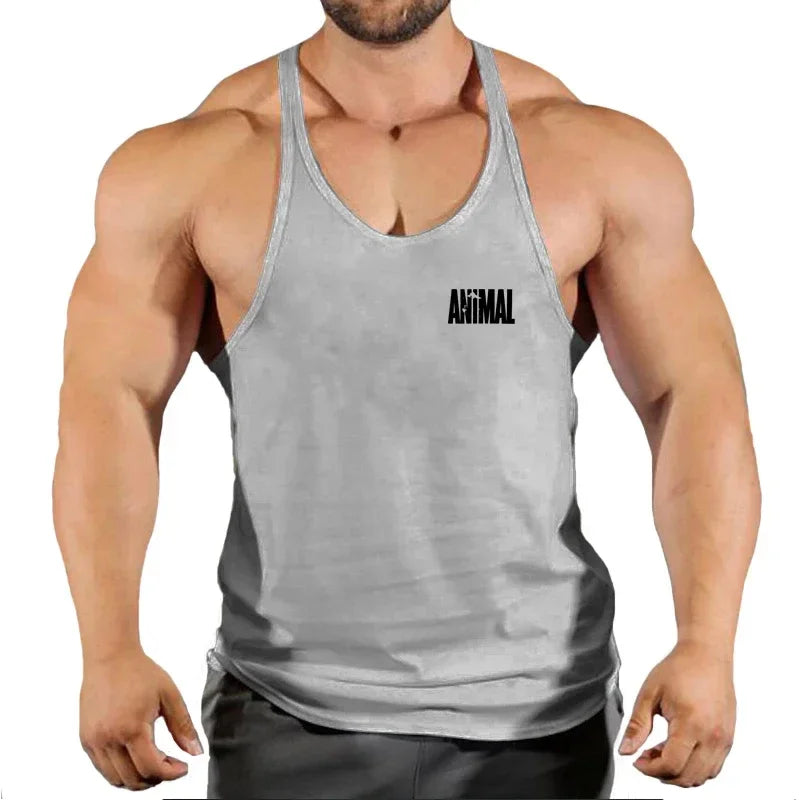 Summer Brand Fitness Tank Top Men Bodybuilding 2022 Gyms Clothing Fitness Men Shirt slim fit Vests pure cotton Singlets Muscle T
