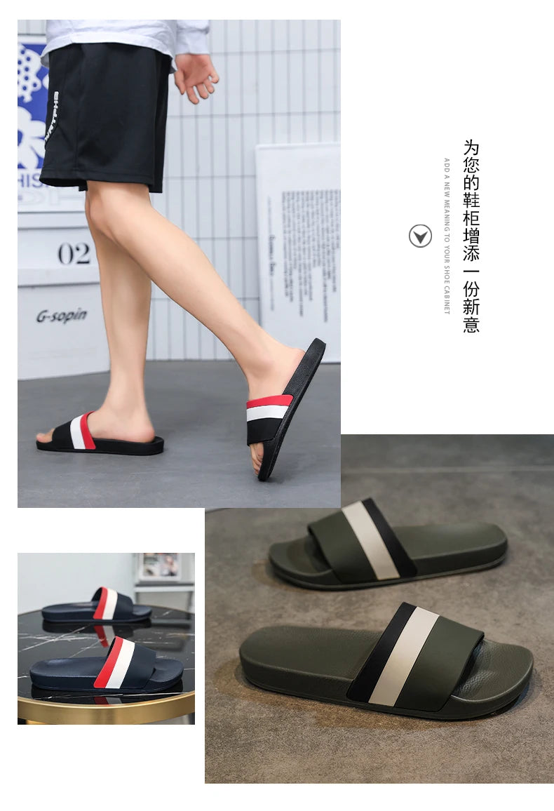 Summer Fashion Men Slippers Comfort Women Sandals Non-slip Indoor Home Bathroom Slides Garden Shoes Outdoor Beach Casual Shoes