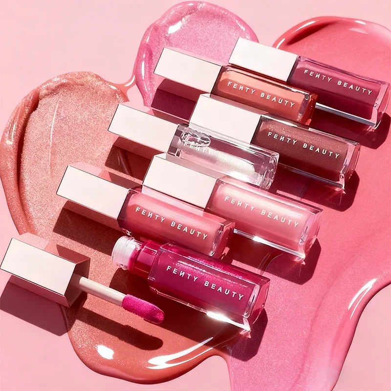 Hot Fenty Beauty Lip Gloss Waterproof Liquid Lipstick Nude Pink Lips Tint Makeup Lip Glaze Cosmetics Red Lip Female Cosmetics