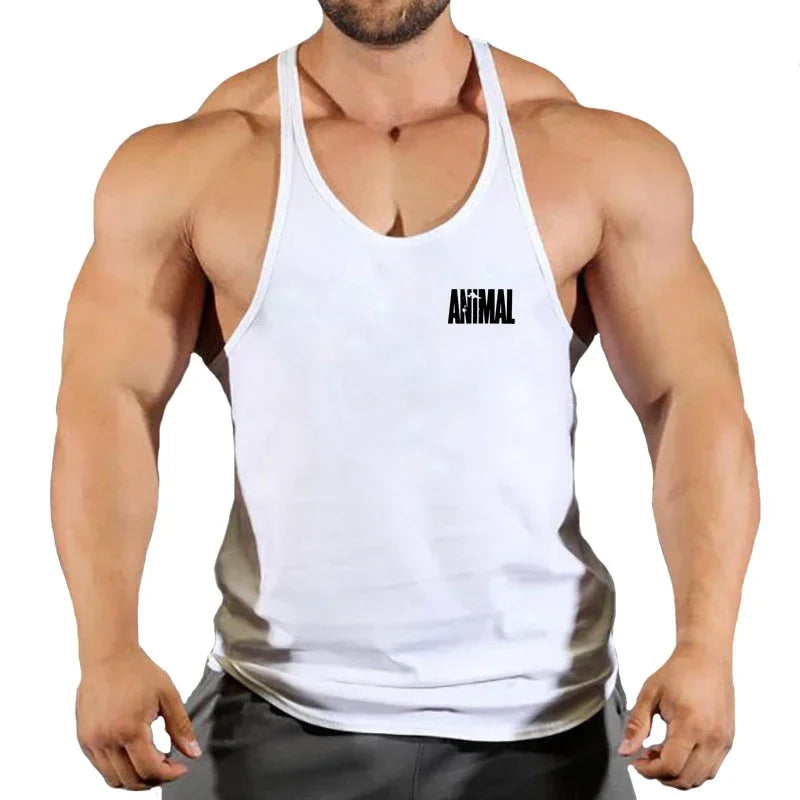 Summer Brand Fitness Tank Top Men Bodybuilding 2022 Gyms Clothing Fitness Men Shirt slim fit Vests pure cotton Singlets Muscle T