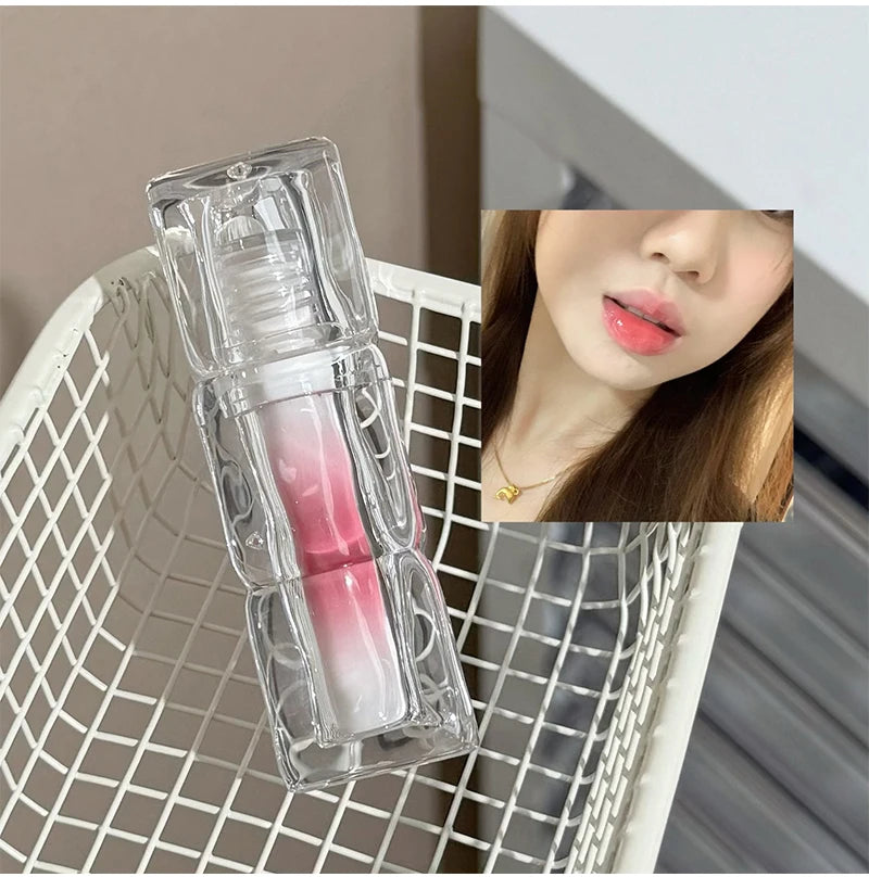 QIBEST Beauty Juice Lip Glaze Gummy Jelly Mirror Water Gloss Lip Glaze Female Affordable Lipstick Lipgloss Tint Korean Cosmetics