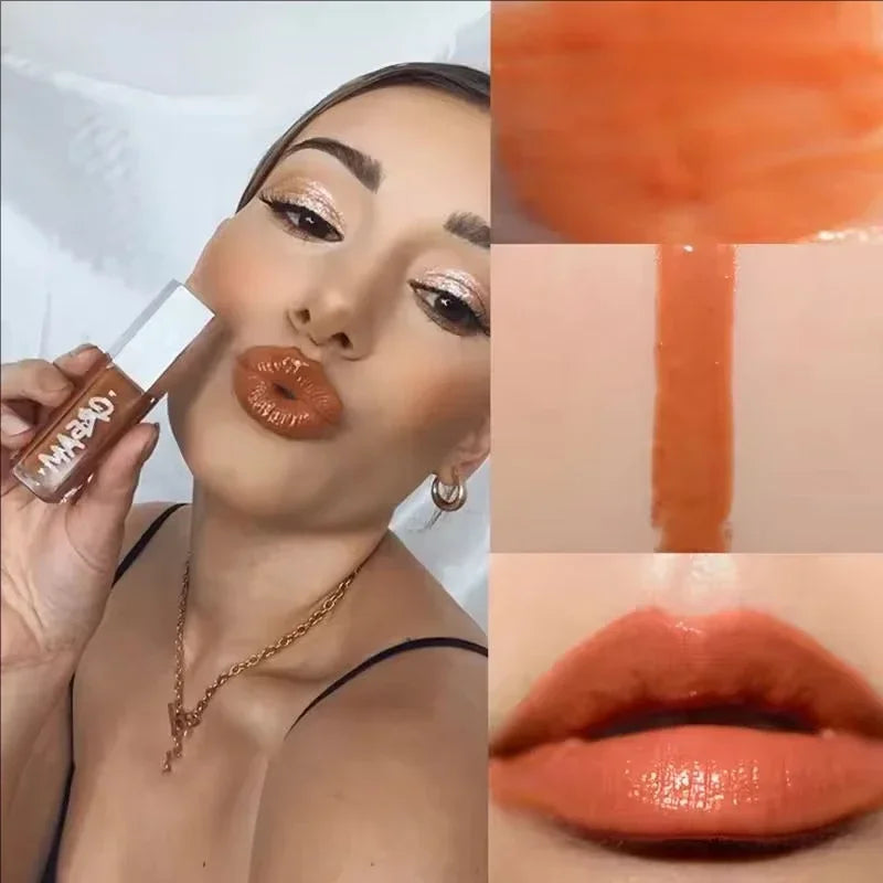 Hot Fenty Beauty Lip Gloss Waterproof Liquid Lipstick Nude Pink Lips Tint Makeup Lip Glaze Cosmetics Red Lip Female Cosmetics