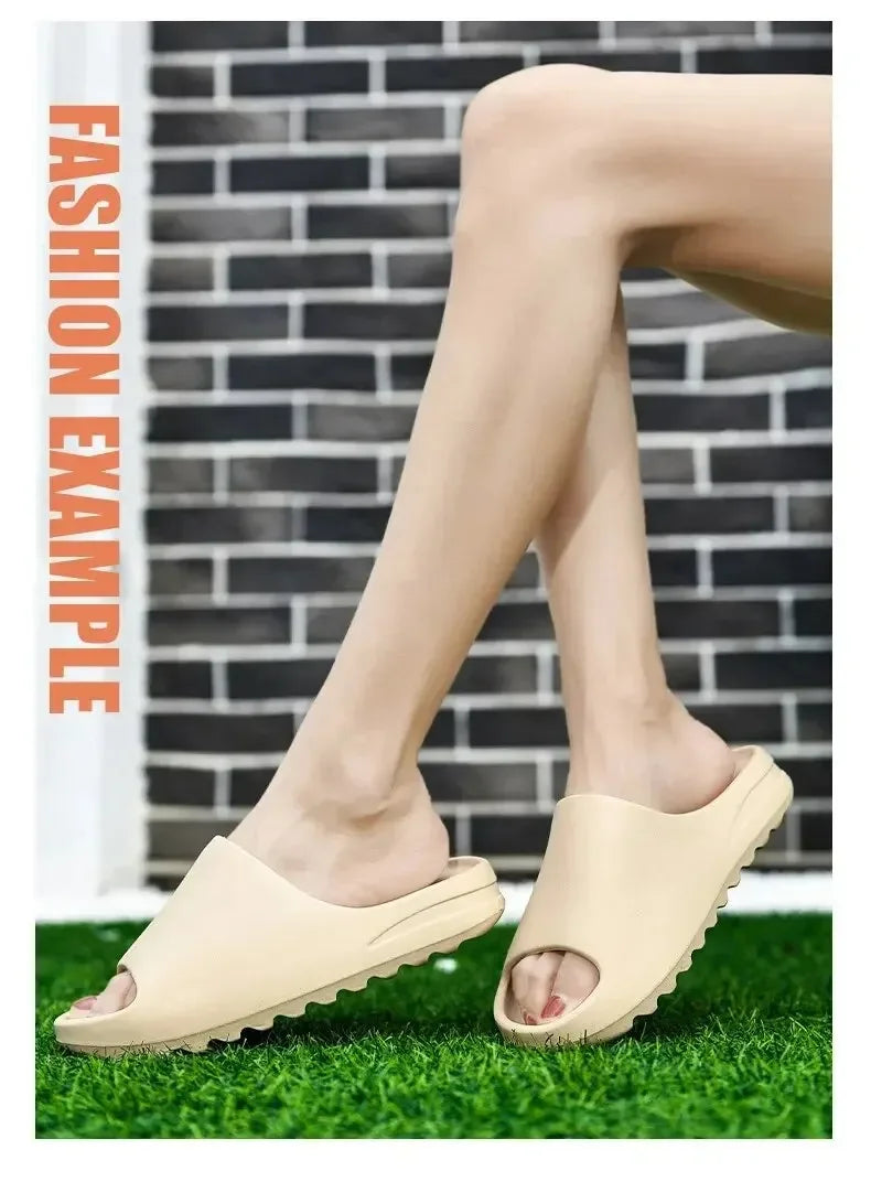 Summer Women Slippers Men Sandals Casual Beach Shoes Soft Bottom Slides Thick Platform EVA Anti-Slip Home Slippers Chaussure