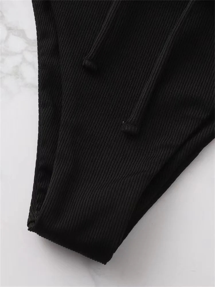 2024 Sexy Bikini Women Low waist Swimsuit Female Solid Brazilian Bikinis Set 2 Pieces Swimming Beach Bathing Suit New Beachwear