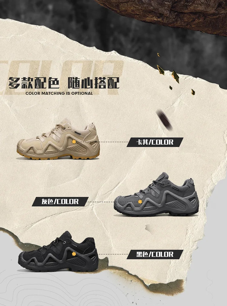 Men Sneakers 2025 Autumn New Outdoor Hiking Shoes Retro Platform Non-slip Casual Sneakers Lace-up Climbing Shoes Sports Shoes