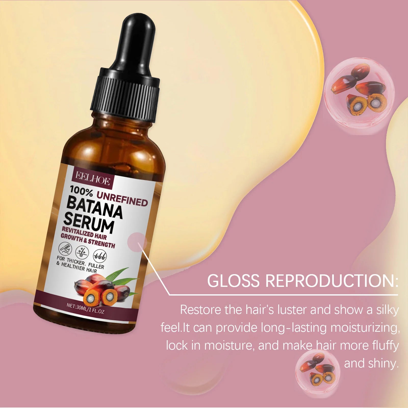 Batana Hair Growth Oil Conditioner Anti Hair Loss Products Fast Growing Hair Mask Nourishing Repair Roots Hair Care for women