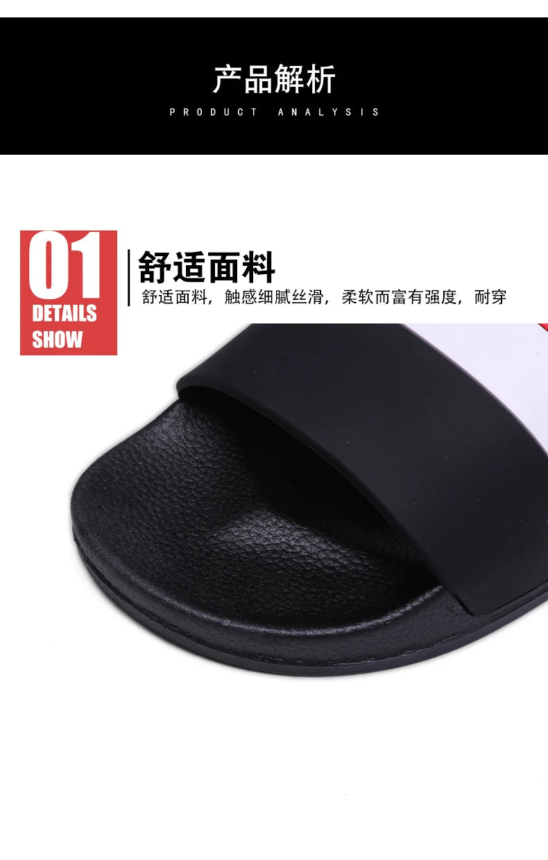 Summer Fashion Men Slippers Comfort Women Sandals Non-slip Indoor Home Bathroom Slides Garden Shoes Outdoor Beach Casual Shoes