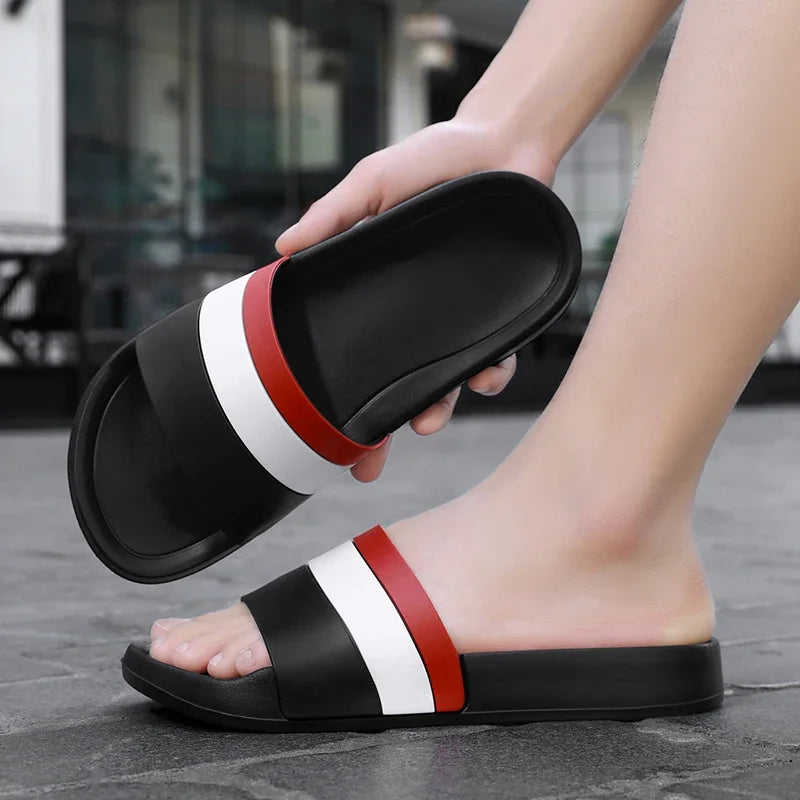Fashion Brand Summer Slippers Man Indoor Outdoor Slippers Men Comfortable Non-Slip Men Slides Plus Size 40-48 pantuflas hombre
