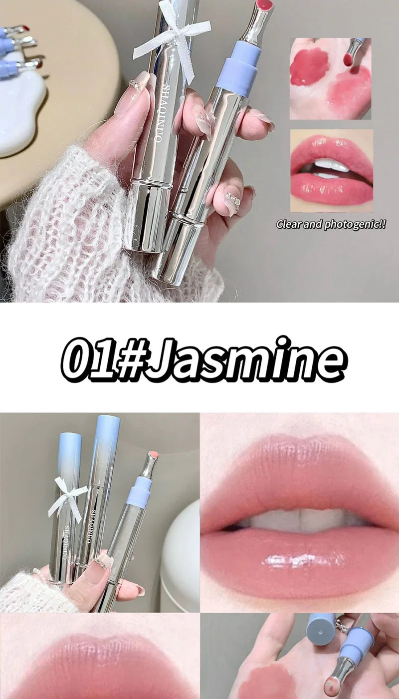 Mirror Watery Essence Lip Gloss Long-Lasting Non-Sticky Plumping Liquid Lipstick Jelly Lip Glaze Makeup Moisturizing Lips Tint