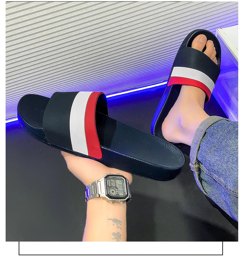 Summer Fashion Men Slippers Comfort Women Sandals Non-slip Indoor Home Bathroom Slides Garden Shoes Outdoor Beach Casual Shoes