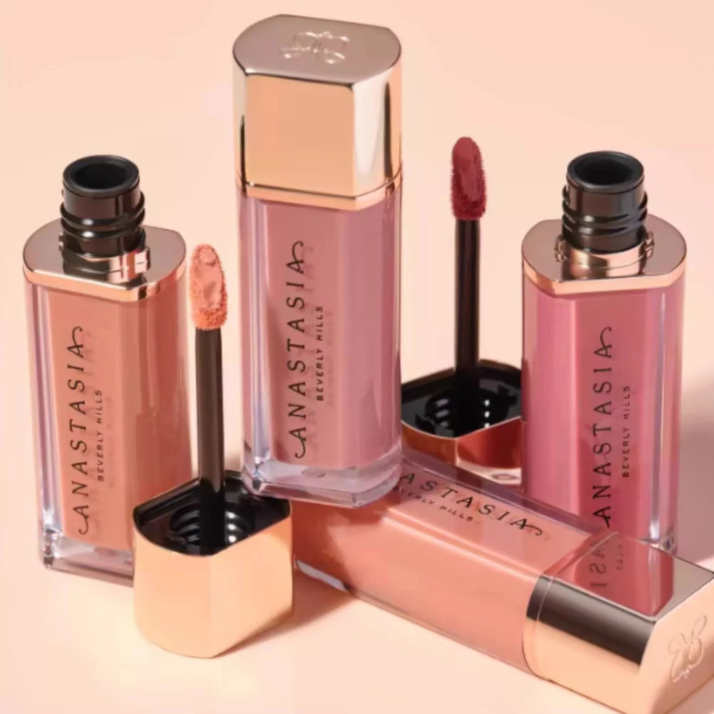 ANASTASIA Mirror Lip Glaze Moisturizing Waterproof Forming Quickly Grape Purple Water Light Lip Gloss Non-Sticky Red Jelly Lip