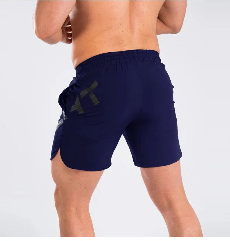 Men's Summer Gym Fitness Skinny Casual Shorts Man Sports Muscle Quick Dry Basketball Short Pants Beach Running Jogger Sweatpants