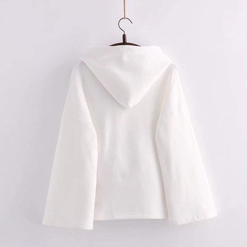 Embroidery Hoodies Women Aesthetics Hooded Baggy Kawaii Clothes Designer Streetwear Teens Personal Chinese Stylish Spring Cozy