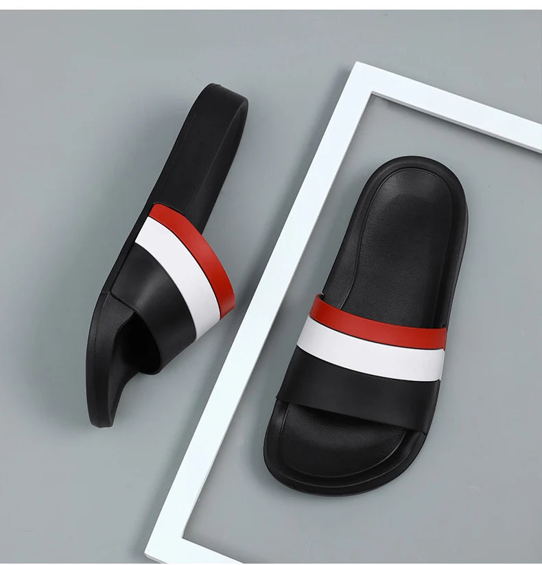 Fashion Brand Summer Slippers Man Indoor Outdoor Slippers Men Comfortable Non-Slip Men Slides Plus Size 40-48 pantuflas hombre