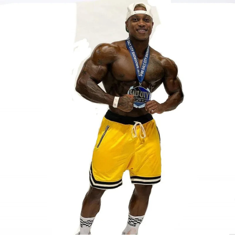 Men's Sports Shorts Basketball Mesh Quick Dry Gym Shorts for Summer Fitness Joggers Casual Breathable Short Pants Scanties Male