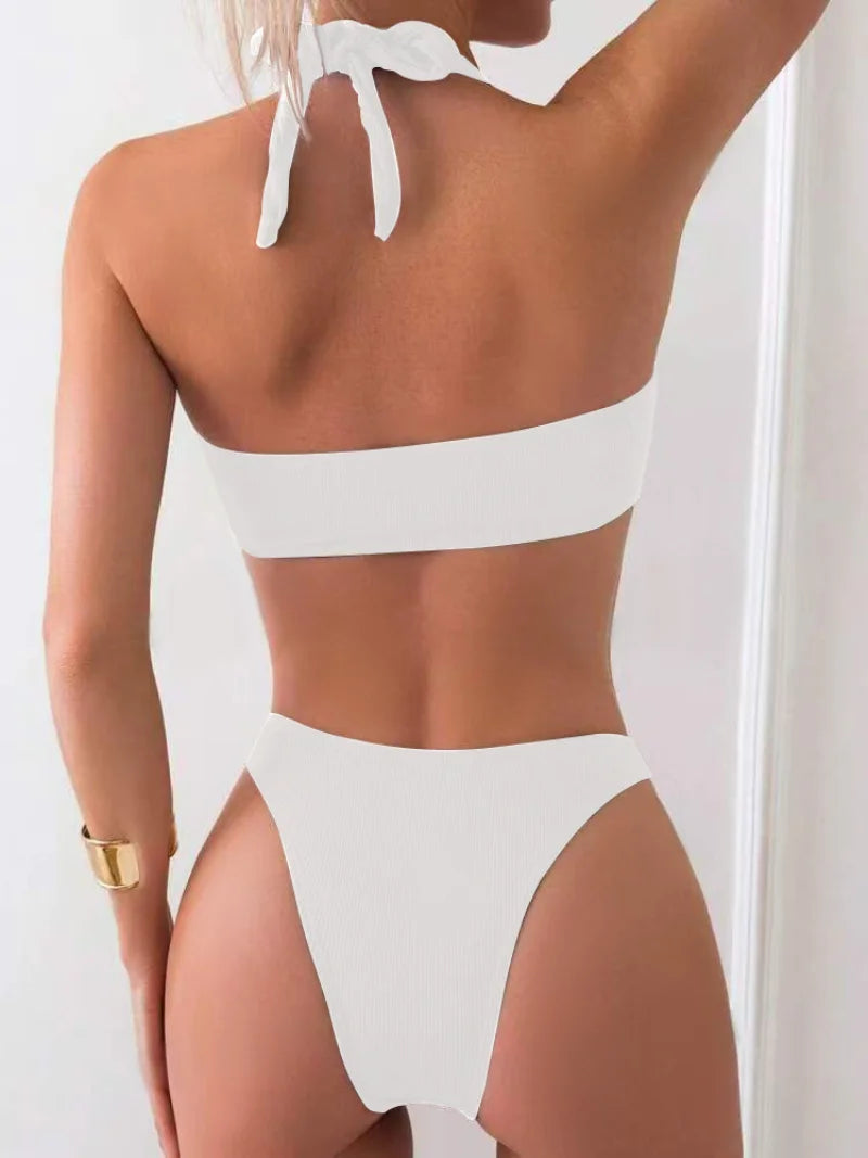 Sexy Women's Swimsuit 2026 Summer Bikini Two-piece Swimwear for Woman Beachwear Halter Bikinis Sets Swimming Beach Bathing Suits