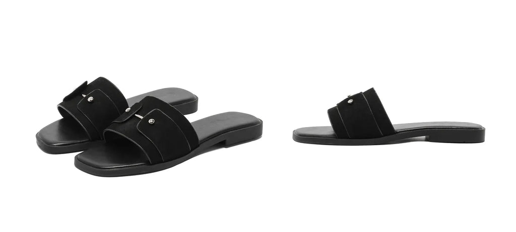 Womens slippers summer elegant versatile casual breathable anti-slip suitable outdoor travel beach activities flat shoes sandals