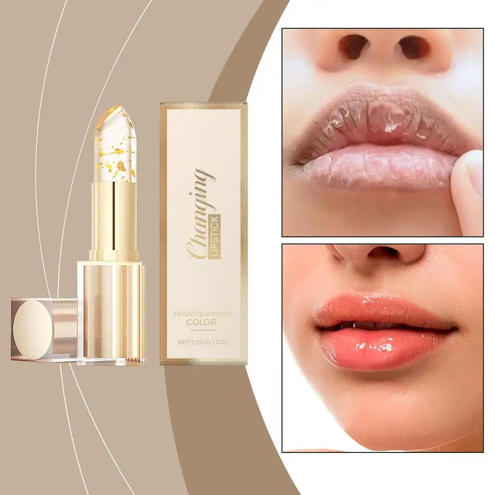 Color Changing Lipstick Deeply Moisturizing and Repairing Chapped Lip Lines Long Lasting 24H Moisturizing Glossy Shine Lip Gloss